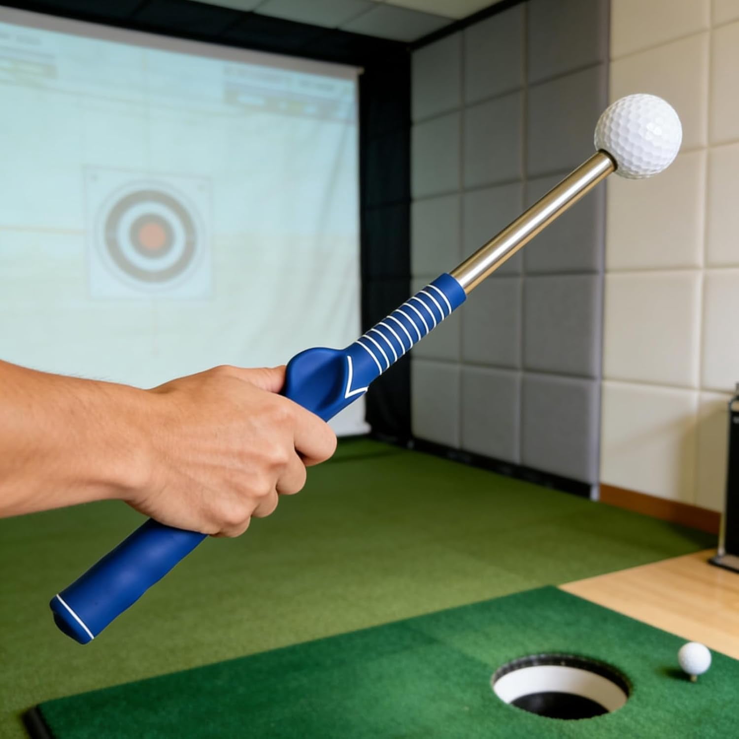 Molded Golf Grip Trainer In Telescopic Design For Beginners And Experts(Right Hand)