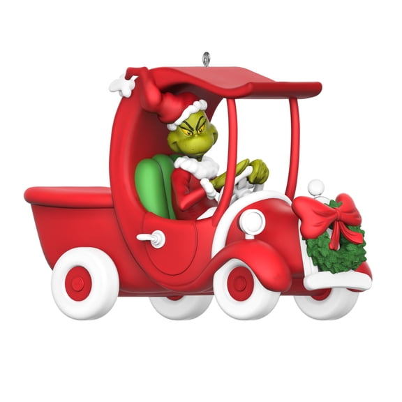 Hallmark Keepsake Christmas Ornament (A Grinchy Sleigh On the Way), 1 Count