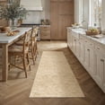thumbnail image 5 of BERTHMEER 2'x6' Runner Rugs for Hallway Bathroom Bedroom Entryway Non Slip Washable Geometric Checkered Rhombus Pattern Rugs Beige Modern Contemporary Runner Rugs, 5 of 6