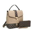thumbnail image 1 of Poppy Women's Leather Purses and Handbags Set Top Handle Satchel Bags for Women Single Shoulder Tote Bags, 1 of 6