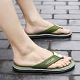 thumbnail image 3 of Chanclas de playa para hombre, sandalias de verano a la moda para exteriores, chanclas de suela gruesa, chanclas con diseño de clip y suela gruesa, 3 of 5