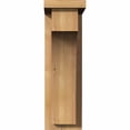 thumbnail image 2 of 5 1/2"W x 10"D x 18"H Huntington Smooth Corbel w/Backplate, Western Red Cedar, 2 of 9