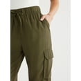 thumbnail image 3 of Sofia Jeans Women's and Women's Plus Super High Rise Luxe Cargo Pants, 27" Inseam, Sizes XXS-5X, 3 of 6