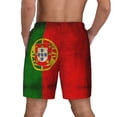 thumbnail image 2 of Mens Swim Trunks Portugal Flag Art Flags Quick Dry Board Shorts with Compression Liner, 2 of 6