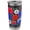 Black, variant on Red Blue White Cosmos Floral Pattern Shapes Mania Stainless Steel Insulated Tumbler