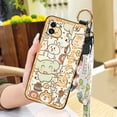 thumbnail image 6 of LYM-Phone Case For Samsung Galaxy A03 Global/SM-A035F, Phone Holder Wristband Back Cover Cartoon Silicone Durable Kickstand Lanyard Anti-dust Shockproof Ring Anti-knock Cute Wrist Strap, 6 of 9