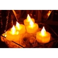 thumbnail image 3 of Candle Choice Set of 6 Flameless Tea Lights with Timer (Timer and Constant On, Two Options), 400 Hours Battery Life, 3 of 5
