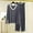 Dark Gray, variant on Flannel Pajamas for Women Set Bamboo Pajamas Modal Woman's Loose Solid Color and Winter Thick and Warm Pajamas Long Sleeves Pants Pajama Set Purple XL
