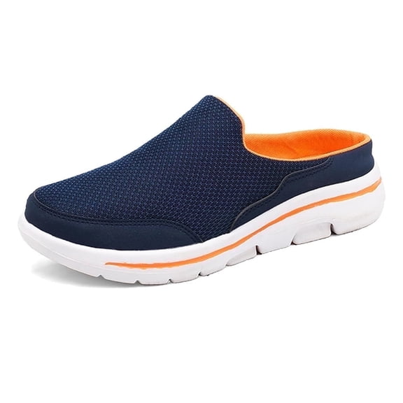 Men's Knit Mule Slippers | Breathable, Non-Slip Soft Sole | Perfect for Outdoor & Home Use