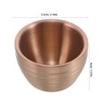 thumbnail image 2 of OUNONA Vaso Metálico Compacto Rosa Dorado Ideal Para Salsas Y Bebidas En Excursiones Y, 2 of 8