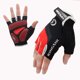 thumbnail image 2 of 1 par de guantes de medio dedo para deportes al aire libre, antideslizantes, transpirables, para ciclismo, escalada, pesca, equitación, talla M (rojo), 2 of 5