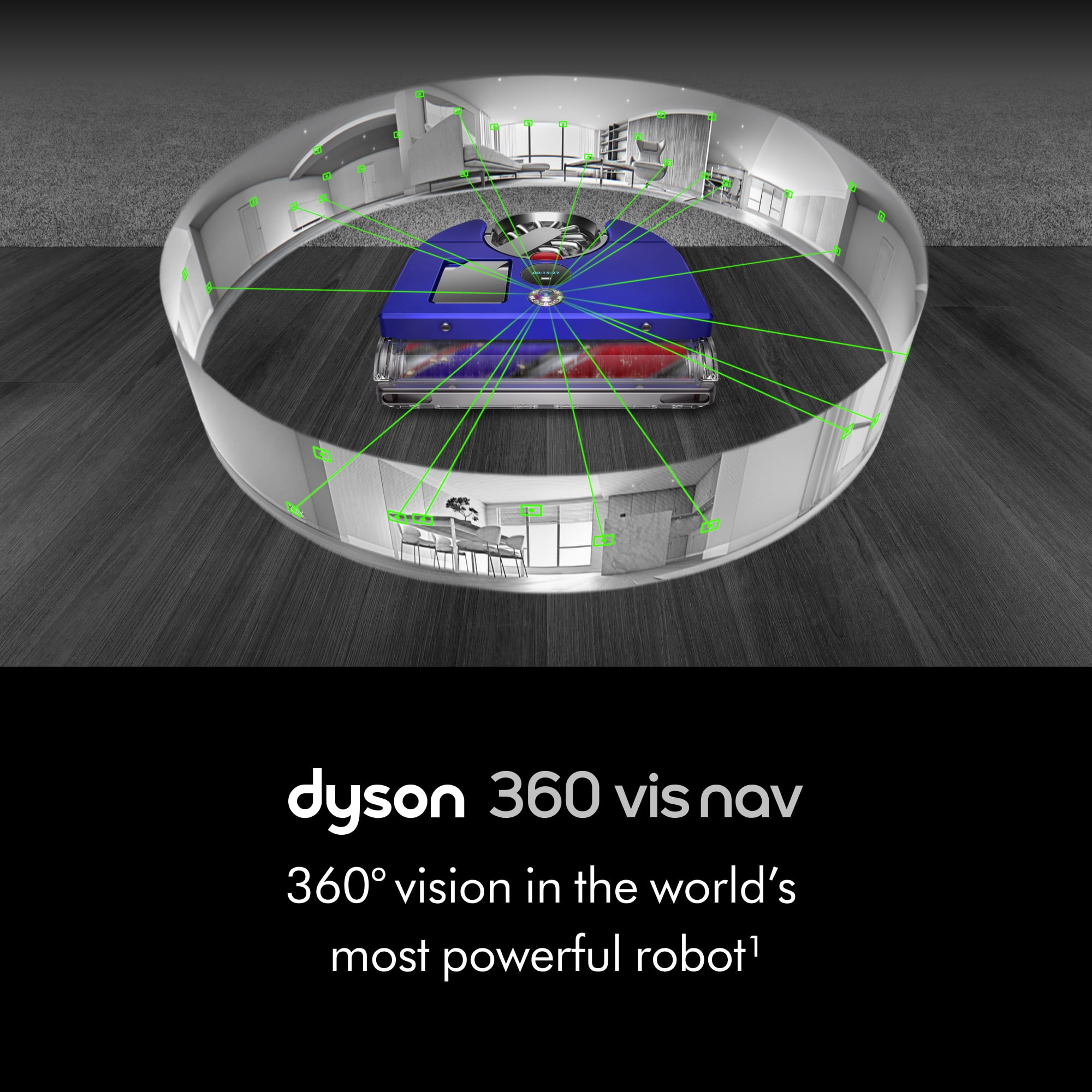 Dyson 360 Vis Nav™ Robot Vacuum | Blue/Nickel | New