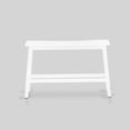 thumbnail image 4 of East West Furniture - KATY4-WBW-W - 4 Piece Mid Century Dining Set Contains a Dining Table, 2 Kitchen Stools with a Kitchen Bench - Wire Brushed Bright White Finish, 4 of 10