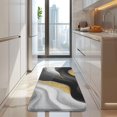 thumbnail image 4 of Black White Marble Gold Wave Pattern Kitchen Rug Mat,Kitchen Runner Rugs Non Skid Washable,Decorative Kitchen Floor Mats for Kitchen,Sink,Laundry,17"x47.2", 4 of 7