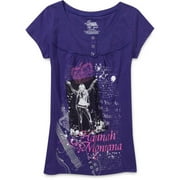 Disney - Juniors' Hannah Montana Cap-Sleeve Henley