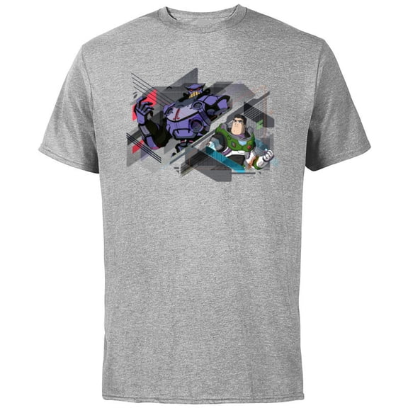 Disney and Pixar’s Lightyear and Emperor Zurg - Short Sleeve Cotton T-Shirt for Adults - Customized-Athletic Heather