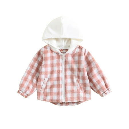 

KUNKASA Zipper Hoodie Jackets For Boys Kids Toddler Baby Autumn Winter Zip Cozy Soft Plaid Cotton Long Sleeve Coat Texture Clothes Jacket 2-3 Years