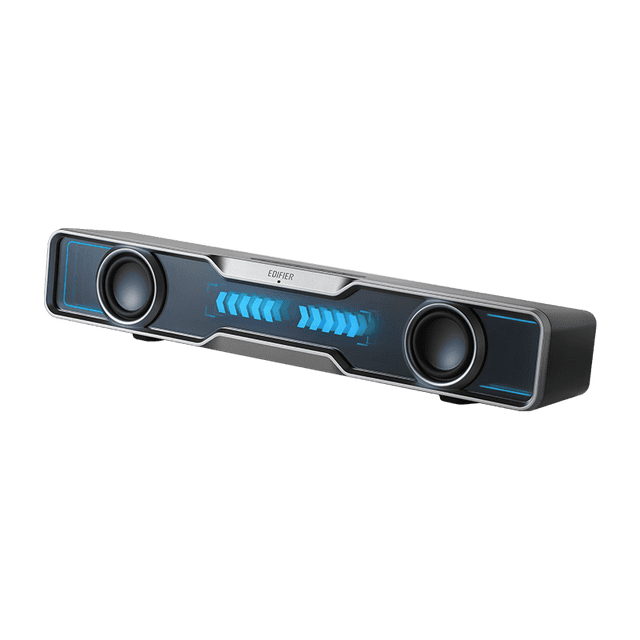 Edifier QS30 Haut-Parleurs d'Ordinateur Mini Barre de Son Haut-Parleurs USB Caisson de Basses Bluetooth 5.4 avec Microphone Éclairage RVB pour PC Portable