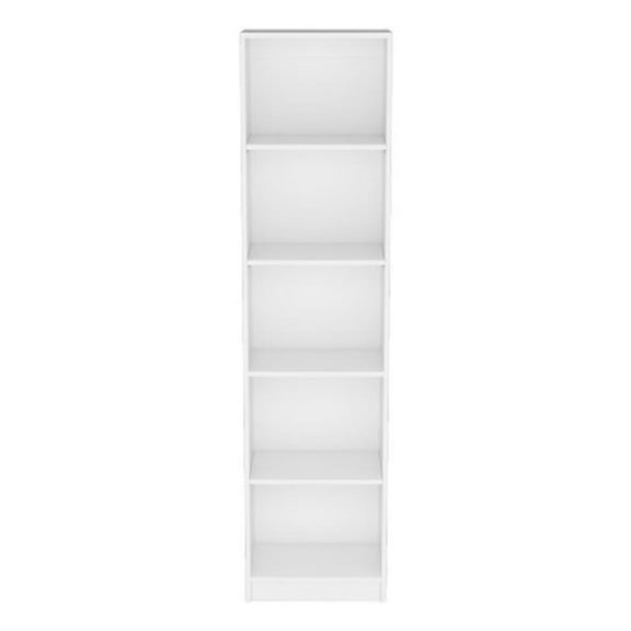 Pemberly Row Contemporary Engineered Wood Bookcase XS in White