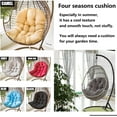 thumbnail image 4 of Hammock Egg Chair Cushion Replacement, Egg Chair Cushion 47.2 * 31.5" for Bedroom Balcony Egg Chair,Hammock Chair Cushions,Wicker Hanging Chair Cushion, 4 of 7