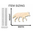 thumbnail image 2 of Unfinished Wood Wolf Shape - Animal - Wildlife - Craft - up to 46" DIY 20" / 3/4", 2 of 3