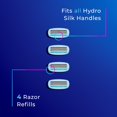 thumbnail image 3 of Schick Hydro Silk Moisturizing Razor Blade Refills for Women with Shower Hanger, 4 Count, 3 of 9