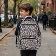 thumbnail image 5 of Jeiento Grey Leopard Kids School Backpack for Girls 17 Inch Cute School Bag, Lightweight Elementary Backpack with Padded Laptop Sleeve & Multi-Pockets for 9-12 Years Old, 5 of 7