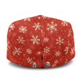thumbnail image 3 of Chririnla Red Snowflake Polyester Forward Newsboy Hat with Soft, Light All-Match Flat Cap for Hiking Summer Outdoor, 3 of 4