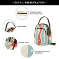 thumbnail image 4 of FORMRS Crossbody Bag for Women Shoulder Cell Phone Purse with Zipper, Light Blue Pattern, 4 of 7