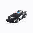 thumbnail image 3 of 1/20 Scale RC Police Drift Car - Remote Control Racing Toy for Youngsters, Holiday Gift, Requires 5 AA Batteries, Fast Drifting RC Vehicle for Interactive Outdoor Play (Black), 3 of 7