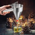 thumbnail image 6 of Stainless Steel Pancake Batter Dispenser, 20 Oz Funnel Cake Dispenser Maker with Stand Squeeze Handle, Multi-Caliber Panckae Pourer for Cupcakes, Donut, Waffle or Baked Goods, 6 of 7