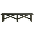 thumbnail image 2 of Trestle 6PC 96" Rectangle Extendable Dining Table Set with Bench in Gray Wood, 2 of 7