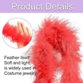 thumbnail image 3 of 7pcs Colorful Turkey Feather Scarf Craft Supplies Decora Set, Colorful Plush Strips Are 6.56 Feet Long And 2.36 Inches Wide, Festival Day Celebration, 3 of 5