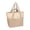 Beige, variant on Large Capacity Beach Bag for Women Colour Blocked Mesh Shoulder Tote Bag Travel Organizer for Pool Vacation Shopping