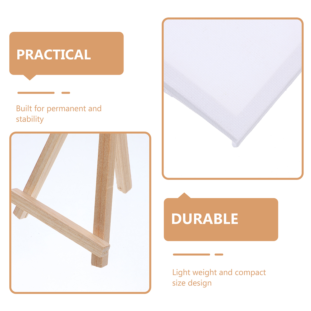 UPKOCH Canvas Painting Kit for Kids Canvas Painting Sketchpads Wood 15 Sets