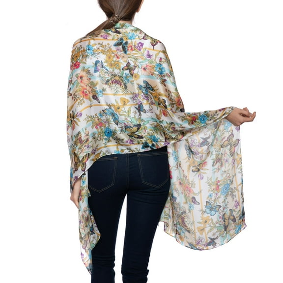 INC International Concepts Secret Garden Wrap Scarf, Multicolor