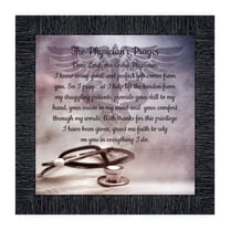 Doctor Gifts, Gifts for Medical School Graduation, Doctor Thank You Gift, Gifts for Doctors Office, Medical Doctor Gifts for Women or Doctor Gifts for Men, A Physician Prayer Framed Poem, 8729CH