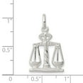 thumbnail image 2 of 925 Sterling Silver Solid Polished Scales Of Justice Charm 21x15.5mm Wide Pendant Necklace for Women, 2 of 2