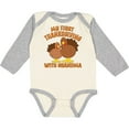 thumbnail image 3 of Inktastic My First Thanksgiving with Grandma Boys or Girls Long Sleeve Baby Bodysuit, 3 of 5