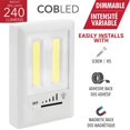 thumbnail image 2 of RCA - Applique Murale Sans Fil Câblée, Dimmable, 240 Lumens, Blanc, 2 of 2