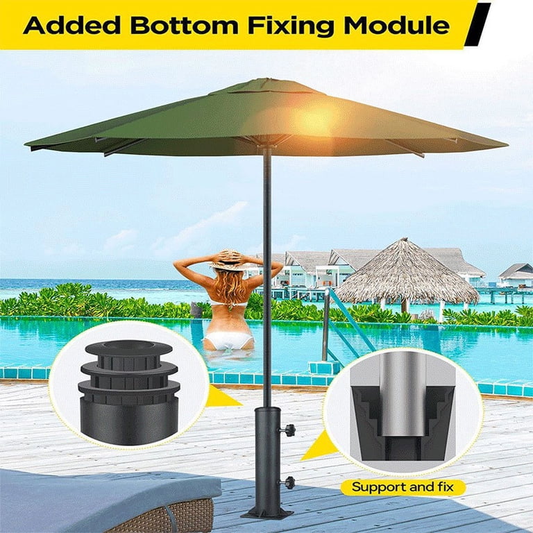 fix patio umbrella base 6 Pcs Stand Replacement Parts,Patio Umbrella Base Replacement Parts Outdoor Umbrella Hole Ring Plug Cover with M8 Thread Screw Replacement Hand Knob for Backyard Table Decks(Black) How To Make a DIY