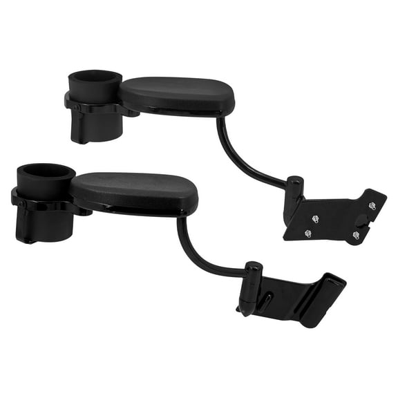 Black Passenger Arm Armrest W/ Cup HolderFit For Honda Goldwing 1800 GL1800 01 