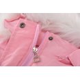 thumbnail image 6 of Zwiiyzr Toddler Kids Girls Winter Padded Coats Heavy Coat Thickened Jacket Children Letter Cute Hooded Zipper Jacket Clothes Pink, 6 of 9