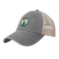 thumbnail image 1 of Boston Celtics Cowboy Mesh Baseball Cap Gray One Size, 1 of 5