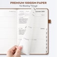 thumbnail image 6 of OMEYA Planner 2026 2027, A5 Leather Weekly & Monthly Planner, 12-Month Jul.26-Jun.27, Premium Hardcover Planner for Professionals, Inner Pockets, Monthly Tabs, Efficient Time & Goal Planning, 6 of 8