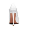 thumbnail image 4 of Women High Heels,4.7 inch(12cm) Stiletto Pumps Sexy Pointed Toe Patent Leather Slip On High Heel Dress Evening Party Pump Shoes White Size 10, 4 of 6