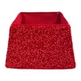 thumbnail image 2 of Cubierta de Caja de Base de Navidad Grande Yotijar con Lentejuelas Rojas Falda Inferior Reutilizable, 2 of 10