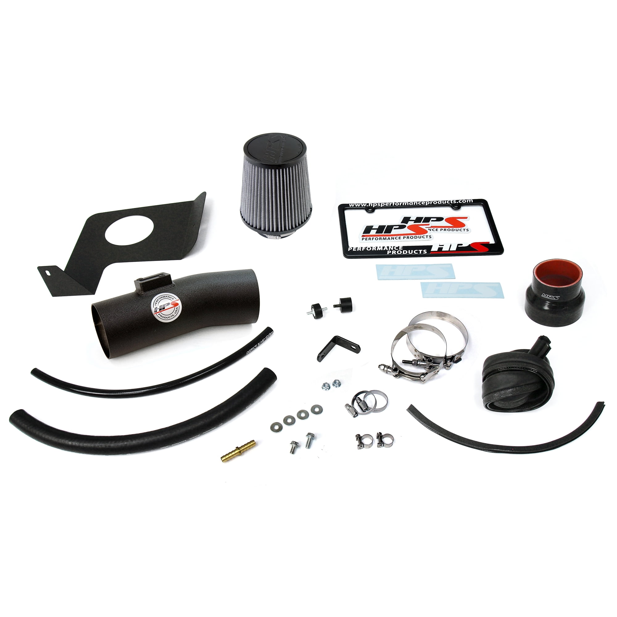 HPS Performance Black Cold Air Intake Kit Compatible for 2013-2017 Honda Accord 3.5L V6, 827-626WB