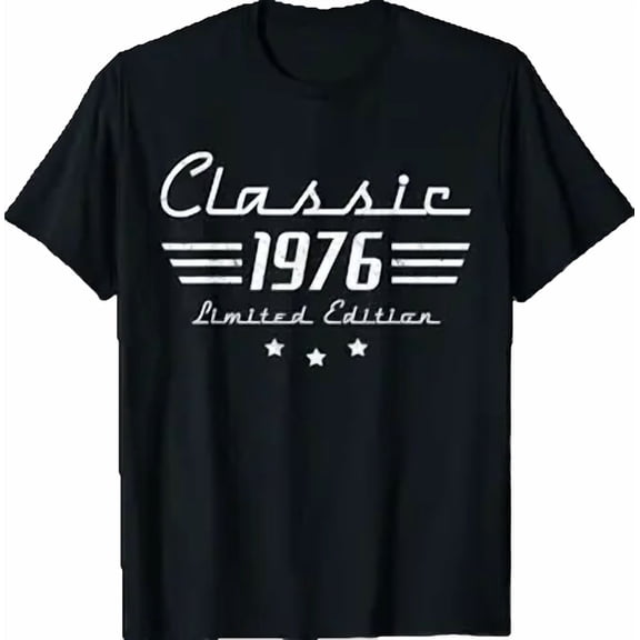 50 Year Old Gifts Men Vintage Classic Car 1976 50th Birthday T-Shirt