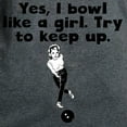 thumbnail image 3 of CafePress - I Bowl Like A Girl T Shirt - Women's Traditional Fit Dark T-Shirt, 3 of 4